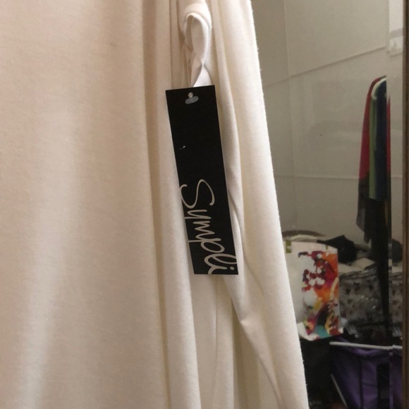 NEW Sympli size 14 white stretchy knit - top - Picture 6 of 6